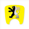 106 S2 Boot Lock Decal Yellow With Black & Silver Lion
