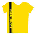 Mens T shirt - Yellow 1275GT Stripe