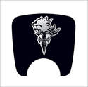106 S2 Boot Lock Decal Plain Black With Silver Griever Emblem