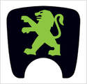 106 S2 Boot Lock Decal Plain Black With Lime Green Lion