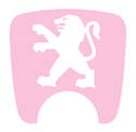 106 S2 Boot Lock Badge Baby Pink With White Lion