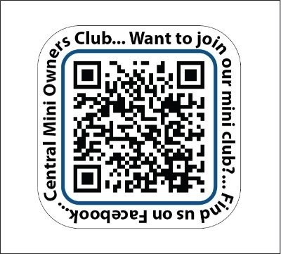 Small Clubs & Societies QR Code Decals - pack of 40