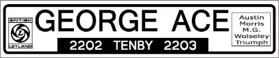 George Ace Dealership decal X 2