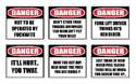 comedy warning stickers