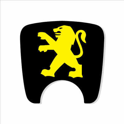 106 S2 Boot Lock Decal Plain Black With Yellow Lion