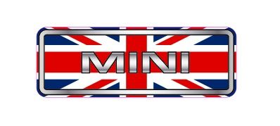 UK MINI Grille Badge