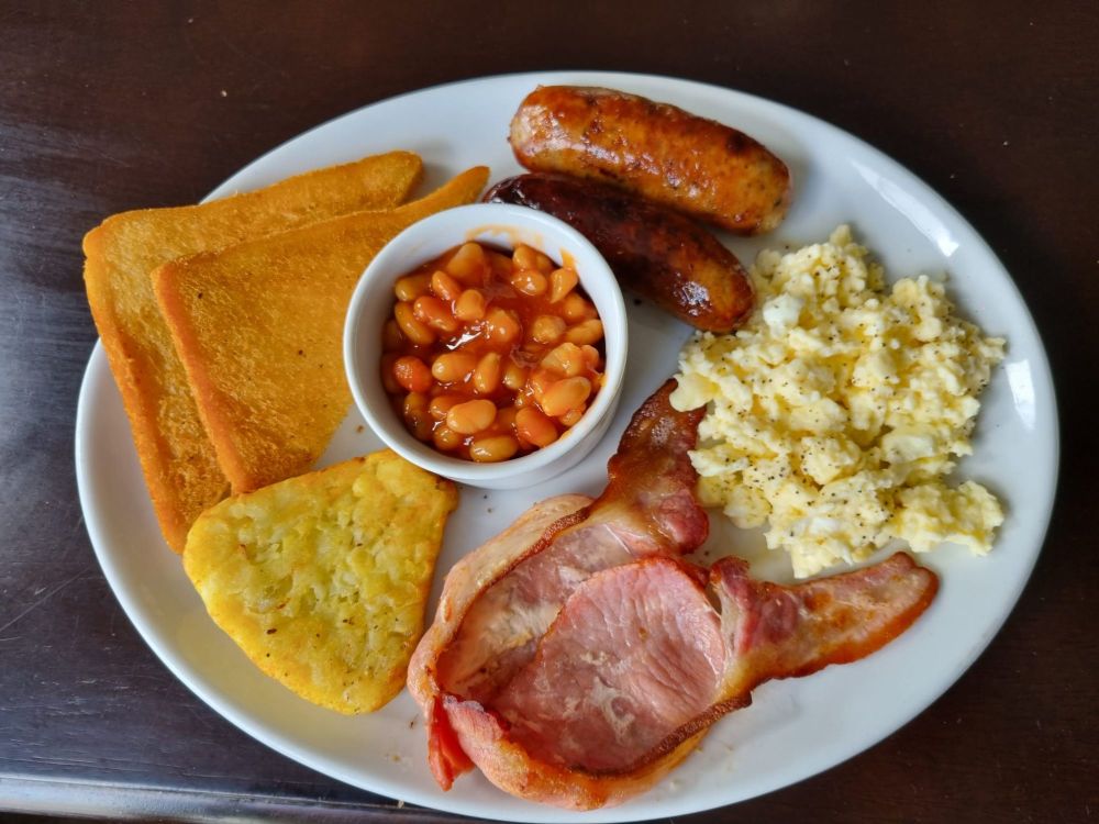 8 Piece Hearty Breakfast  with Tea or Coffee