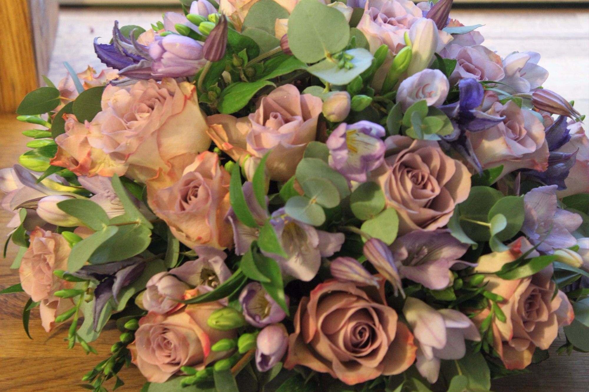 Vintage Roses and Freesia