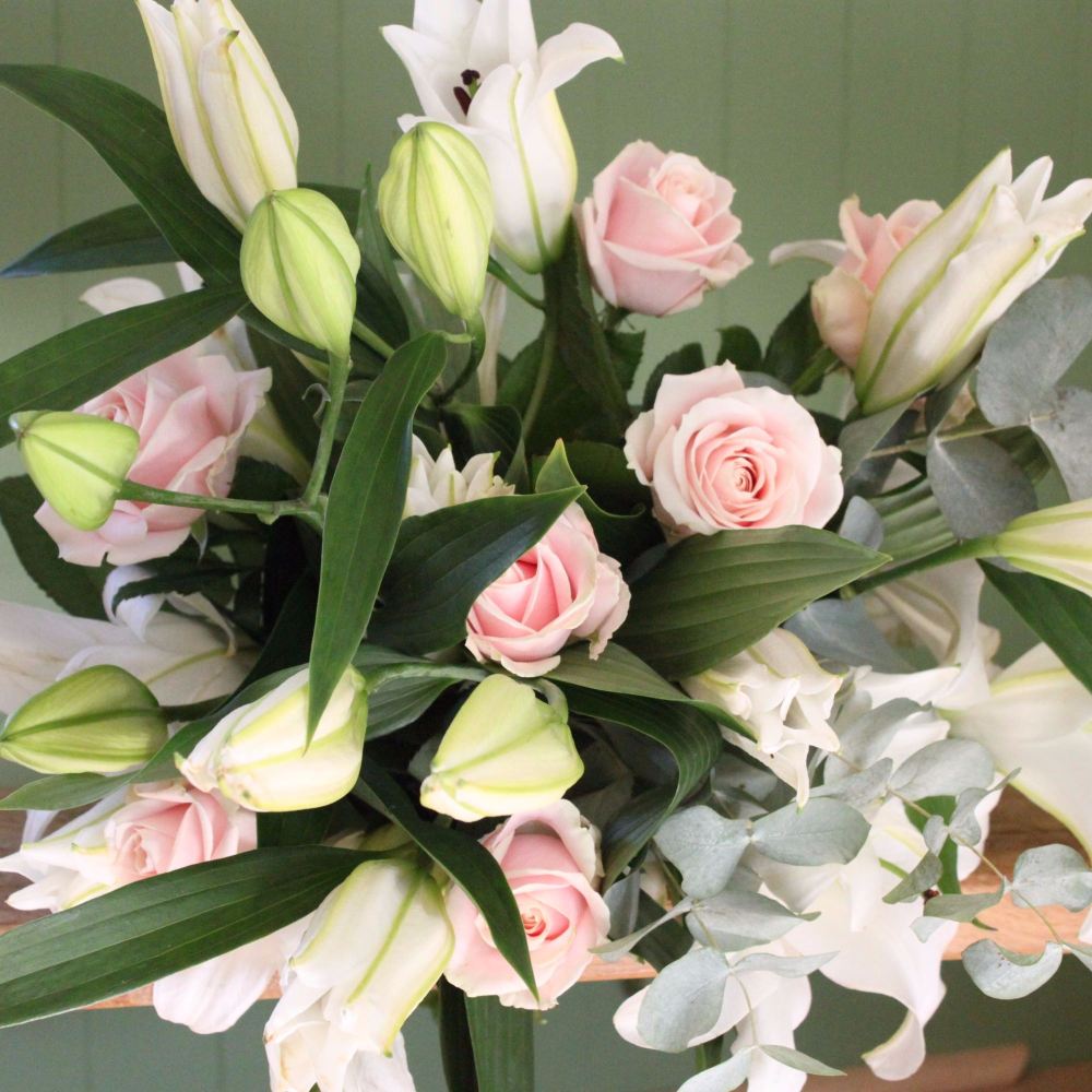 White Lily and Sweet Avalanche Bouquet