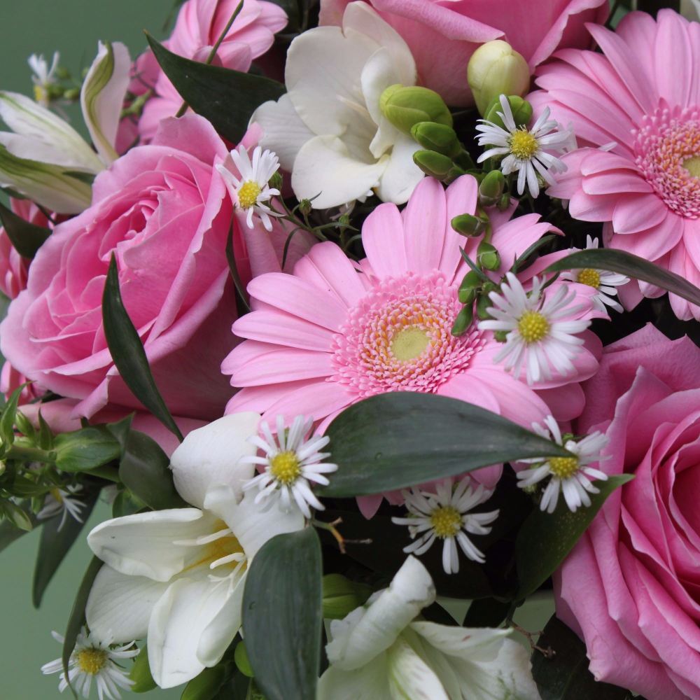 Pink and White Scented Arrangement