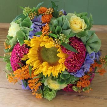 Eclectic Hand-tied Posy. Price from