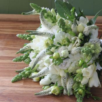 Classic White Hand-tied Posy. Price from