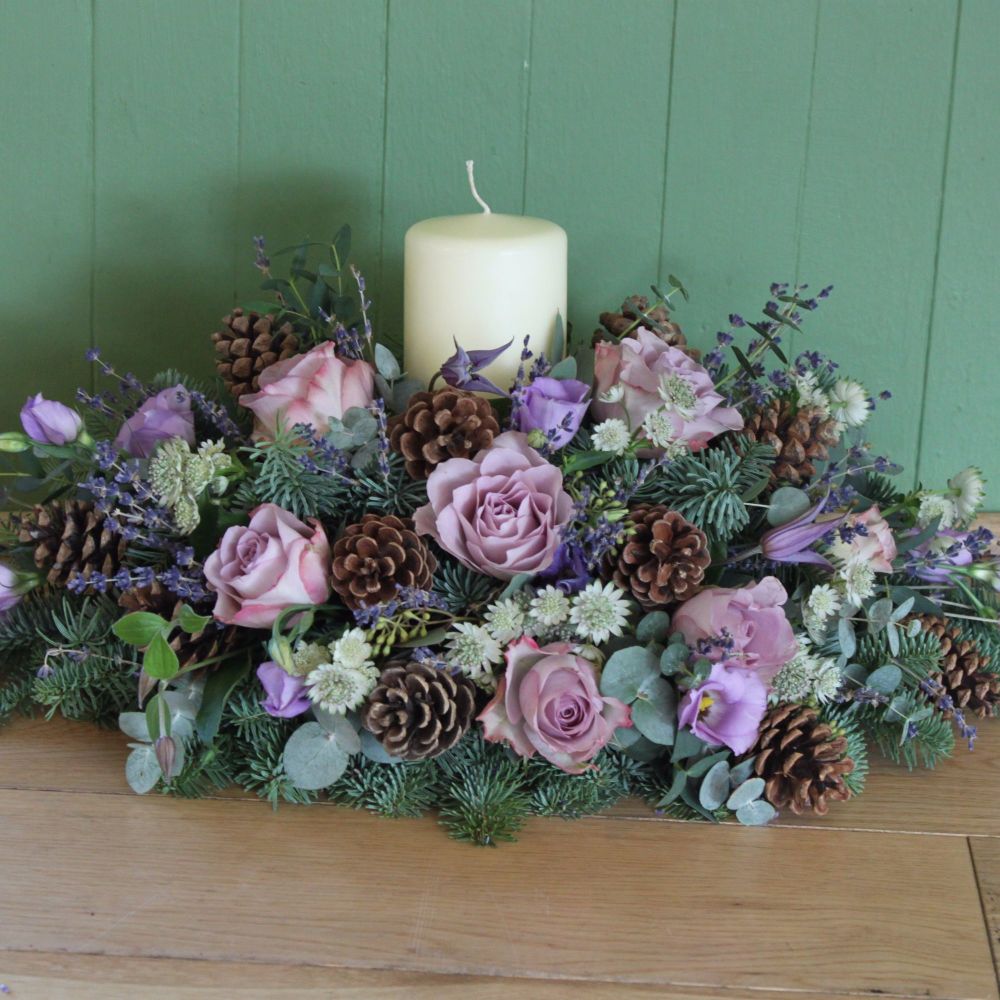 Lavender Candle Arrangement