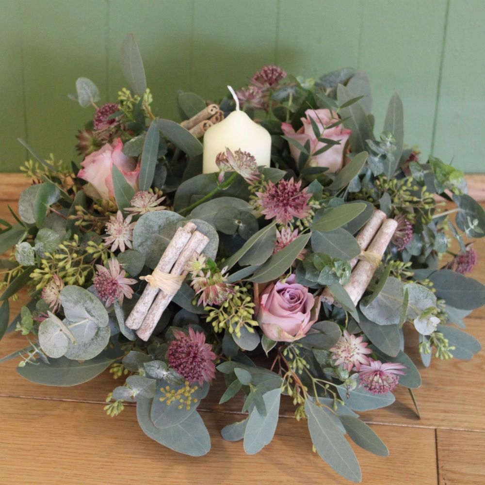 Vintage Round Candle Arrangement