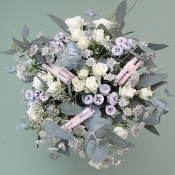 2u. White Eucalyptus Bouquet