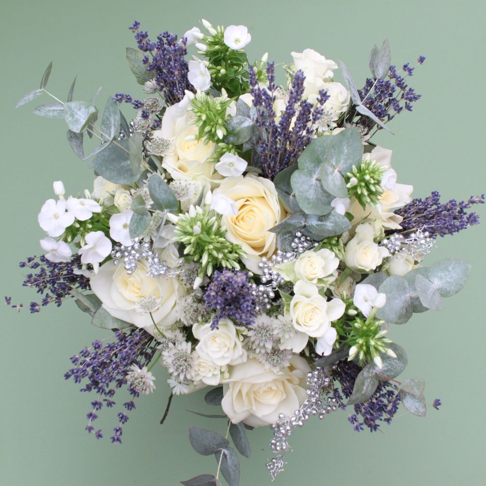 Flowercraft Lindfield lavender and silver Christmas hand 