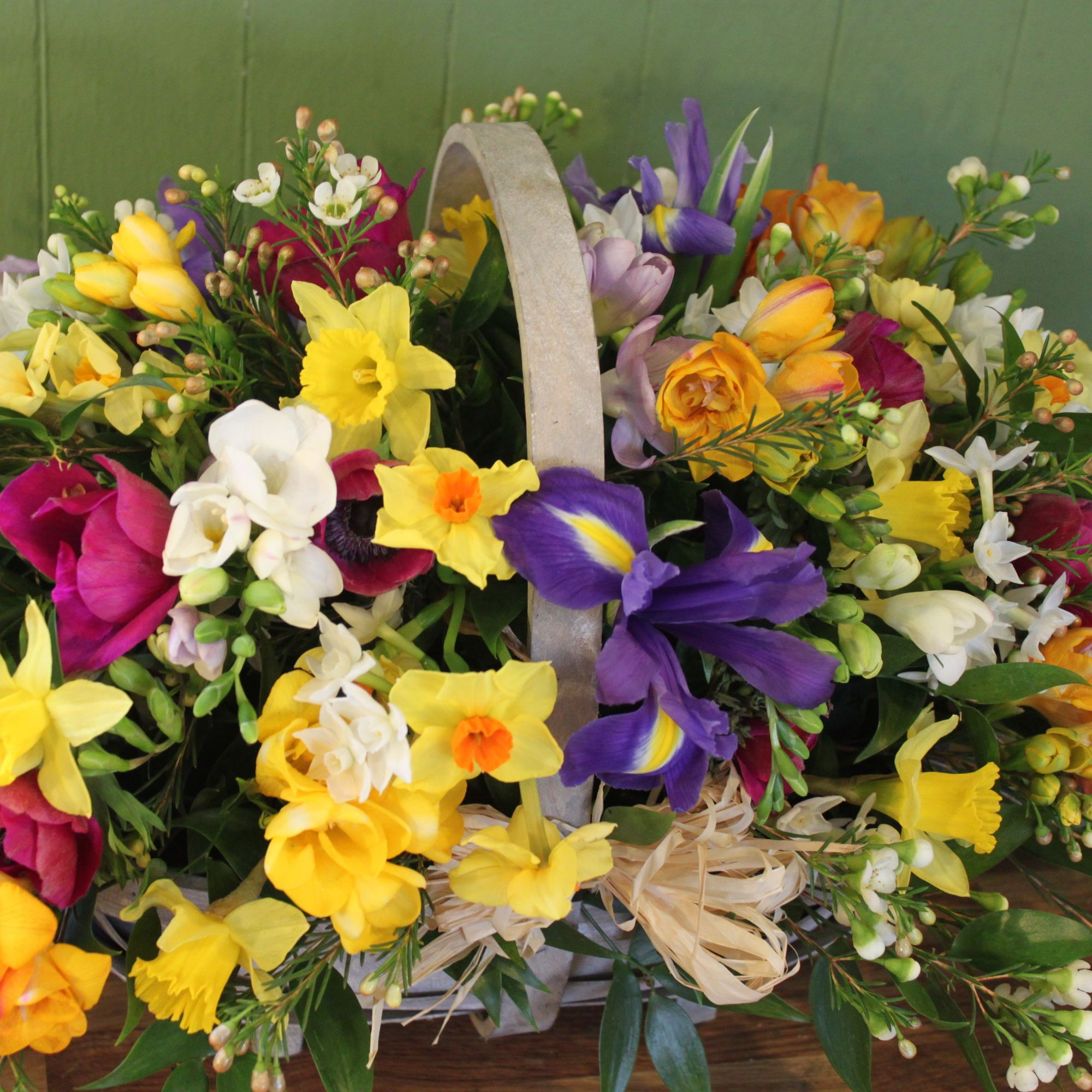 easter flower basket