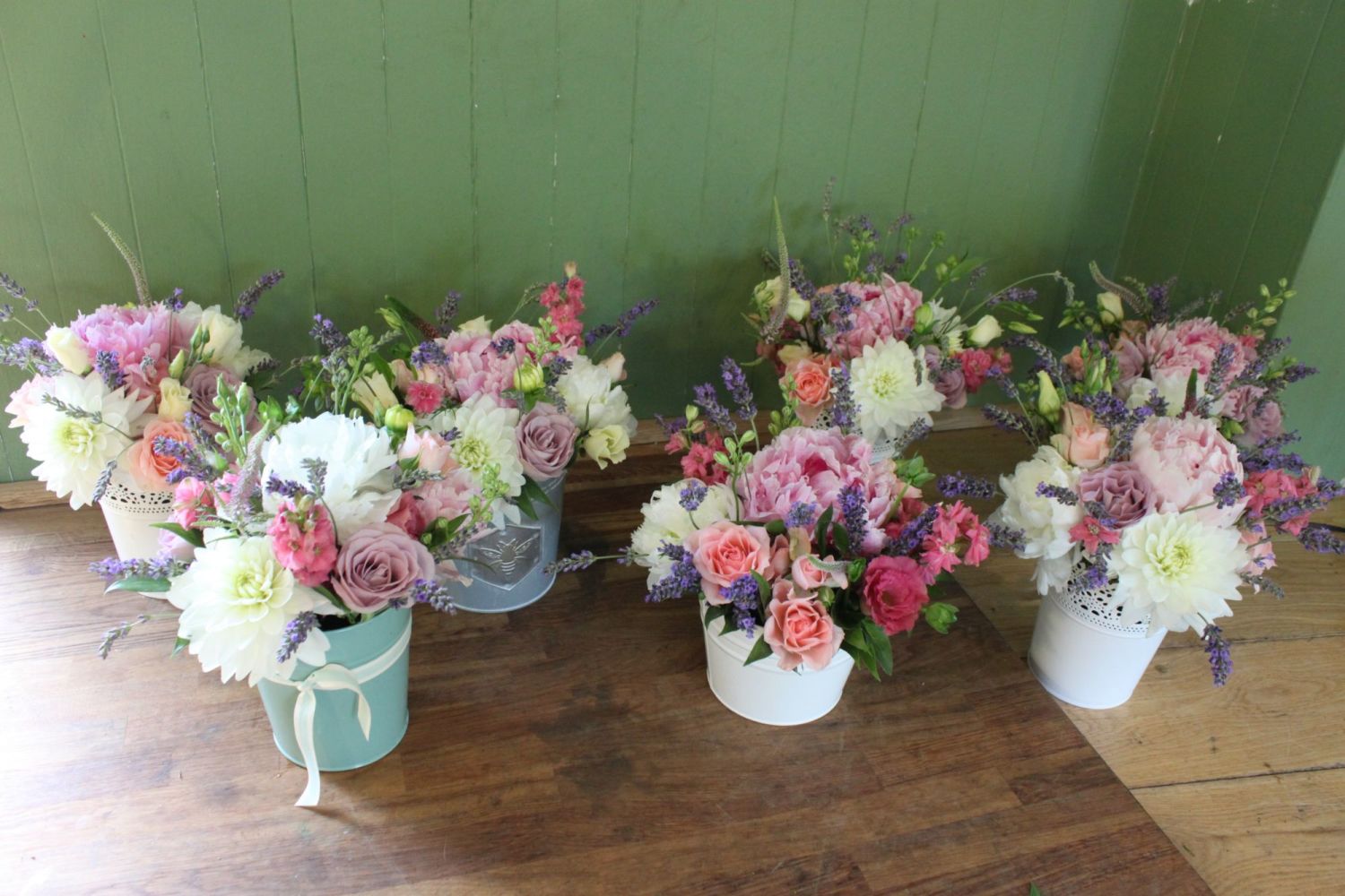 Low Table Arrangements Wedding flowers Sussex