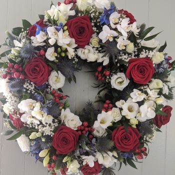 Red White & Blue Wreath