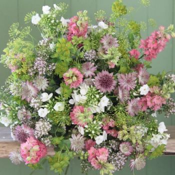 A Cottage Garden Pink Bouquet. Price from