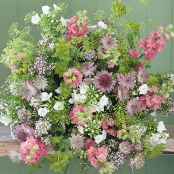 Available for same day delivery. Cottage Garden Pink Bouquet. Price from