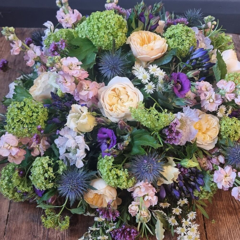 Peach, Purple & Lime Posy