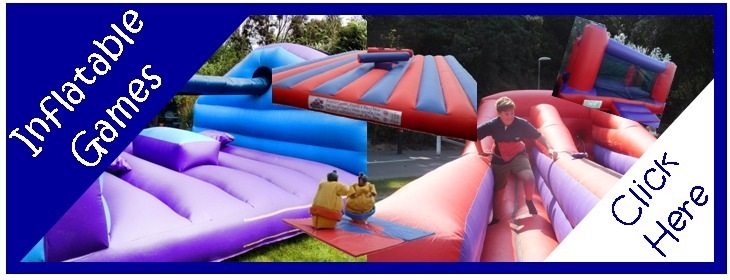 Inflatable Games homepage blue