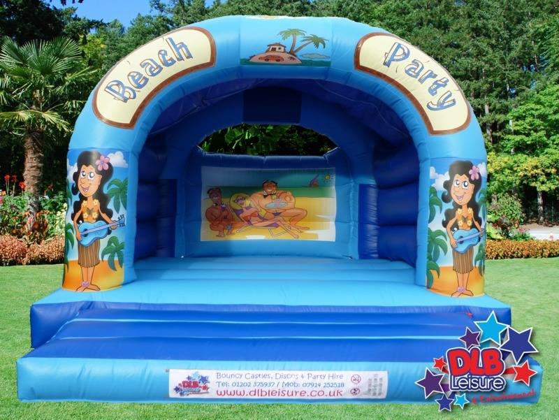 DLB Leisure - Beach Bouncy Castle 15x18ft Roofed