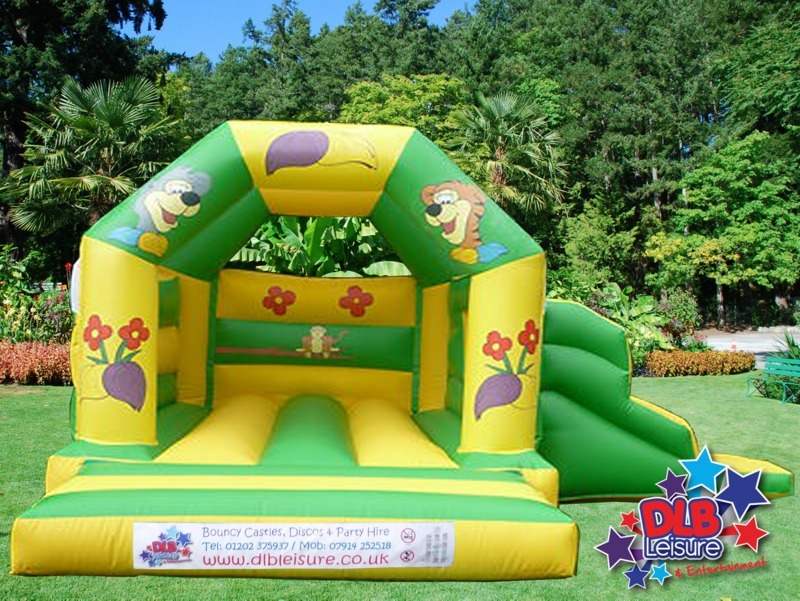 DLB Leisure - Jungle Fun Slide Bouncy Castle 15x17ft