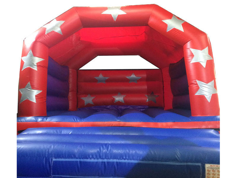 DLB Leisure - 12x15ft Red Starz Adult Bouncy Castle White