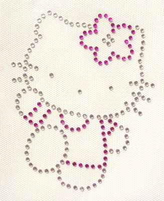 Hello Kitty with Flower - Pink & Clear
