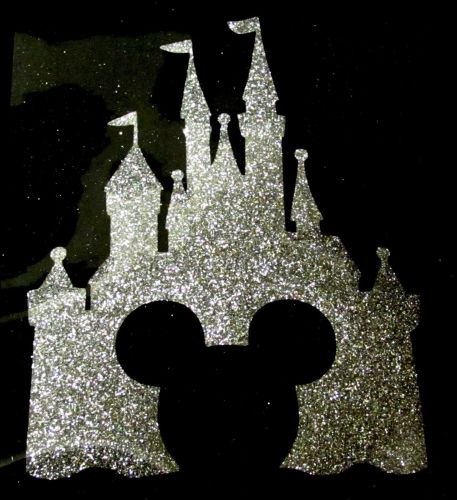 Disney Castle - Silver Glitter