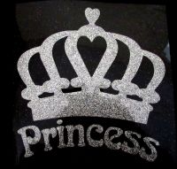 Princess Crown #1 - Silver Glitter
