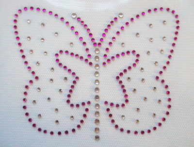Butterfly - Pink & Clear