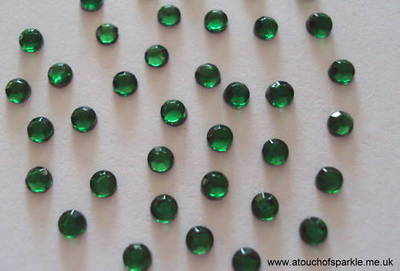 1440 ss10 (3mm) GREEN Rhinestones