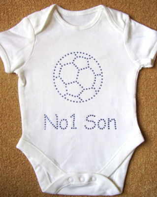 Football - No1 Son (Blue) - Bodysuit/Vest/Gro