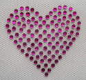 Small Pink Full Hearts x 2