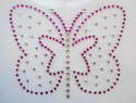Butterfly - Pink & Clear
