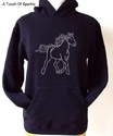 Horse / Pony Hoodie - Style 2 - 12-13 Years