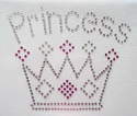 Princess with Crown - Pink & Clear