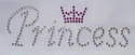 Princess with Small Crown - Clear & Purple
