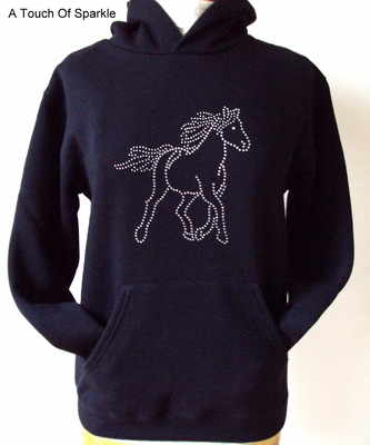 Horse / Pony Hoodie - Style 2 - 14-15 Years