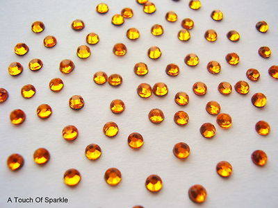 1440 ss10 (3mm) HYACINTH / ORANGE Rhinestones