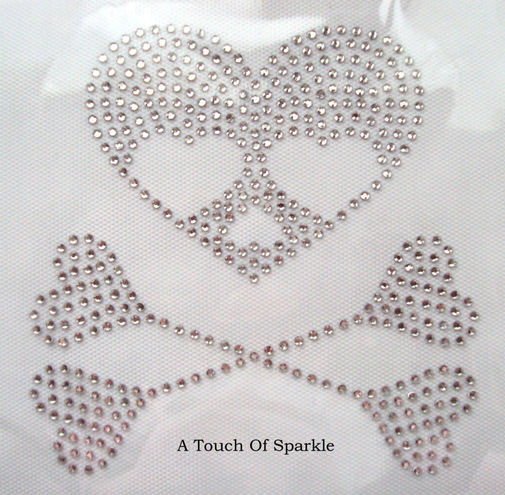 Heart Skull & Bones - Clear
