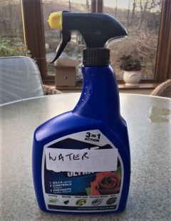 Home made plant spray