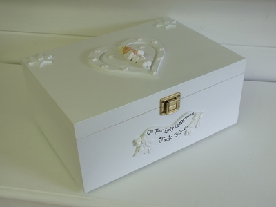 Boys Holy/First Communion Personalised 3D Wooden Keepsake Box