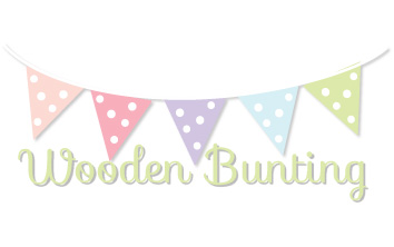 wooden bunting