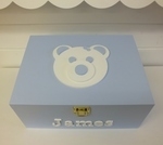 Baby Boy Teddy Personalised 3D Keepsake Box