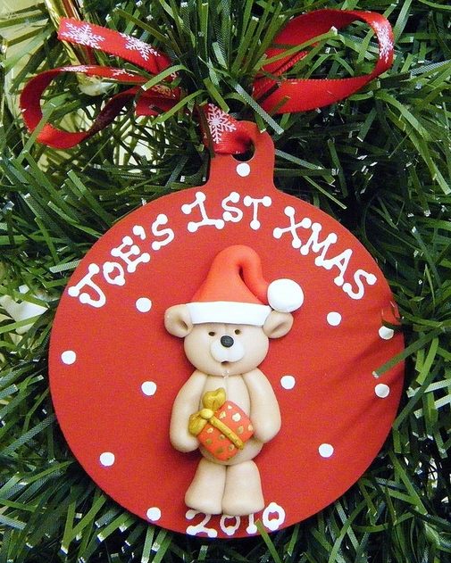brown ted bauble