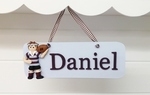 Boys 3D Rugby Player Name Plaque 
